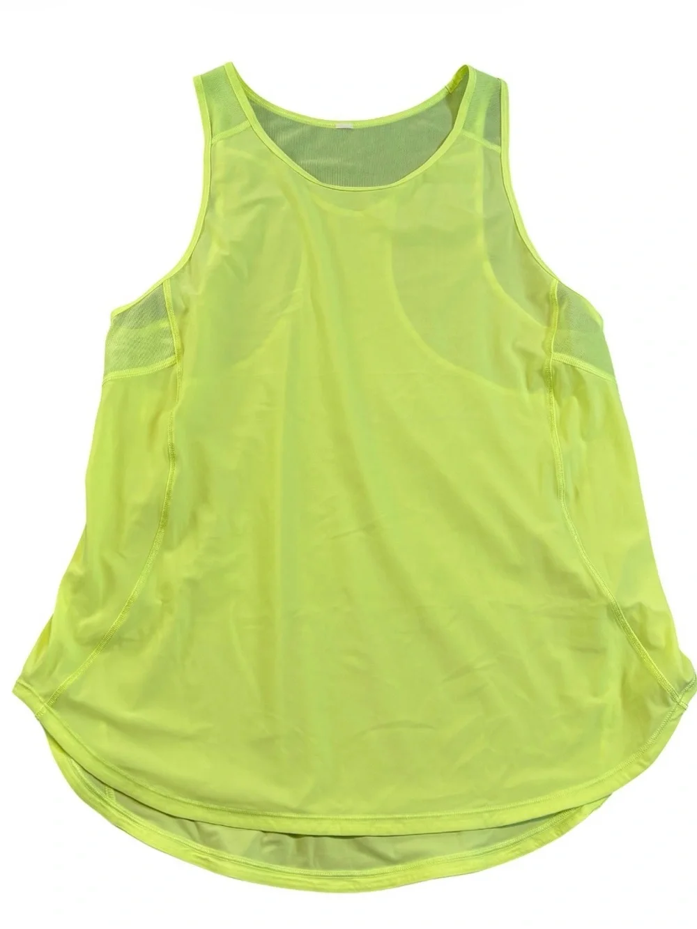 Lululemon Sculpt Tank Top Neon Highlight Yellow Size 4 NWOT Like New
